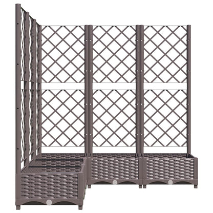 Plantenbak Met Latwerk 20X20X2,5 Cm Polypropeen 120 x 120 x 121.5 cm Bruin
