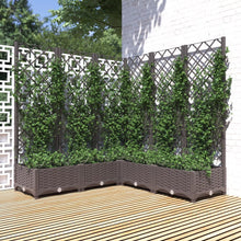 Plantenbak Met Latwerk 20X20X2,5 Cm Polypropeen 120 x 120 x 121.5 cm Bruin