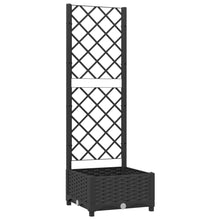 Plantenbak Met Latwerk 40X40X2,5 Cm Polypropeen 40 x 40 x 121.5 cm Zwart