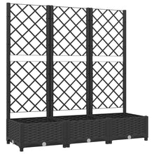 Plantenbak Met Latwerk 20X40X2,5 Cm Polypropeen 120 x 40 x 121.5 cm Zwart