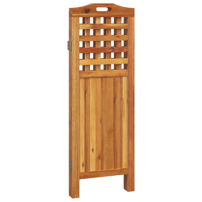 Kamerscherm met 3 panelen 121,5x2x115 cm massief acaciahout