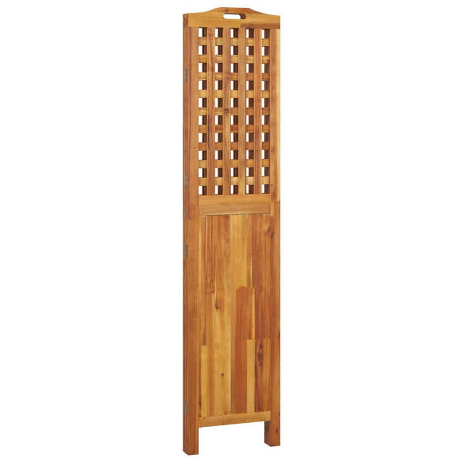 Kamerscherm Met 3 Panelen 121,5X2X180 Cm Massief Acaciahout