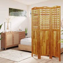 Kamerscherm Met 3 Panelen 121,5X2X180 Cm Massief Acaciahout
