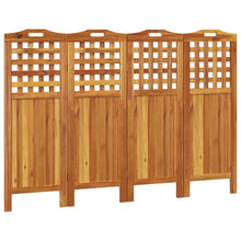 Kamerscherm met 4 panelen 162x2x115 cm massief acaciahout