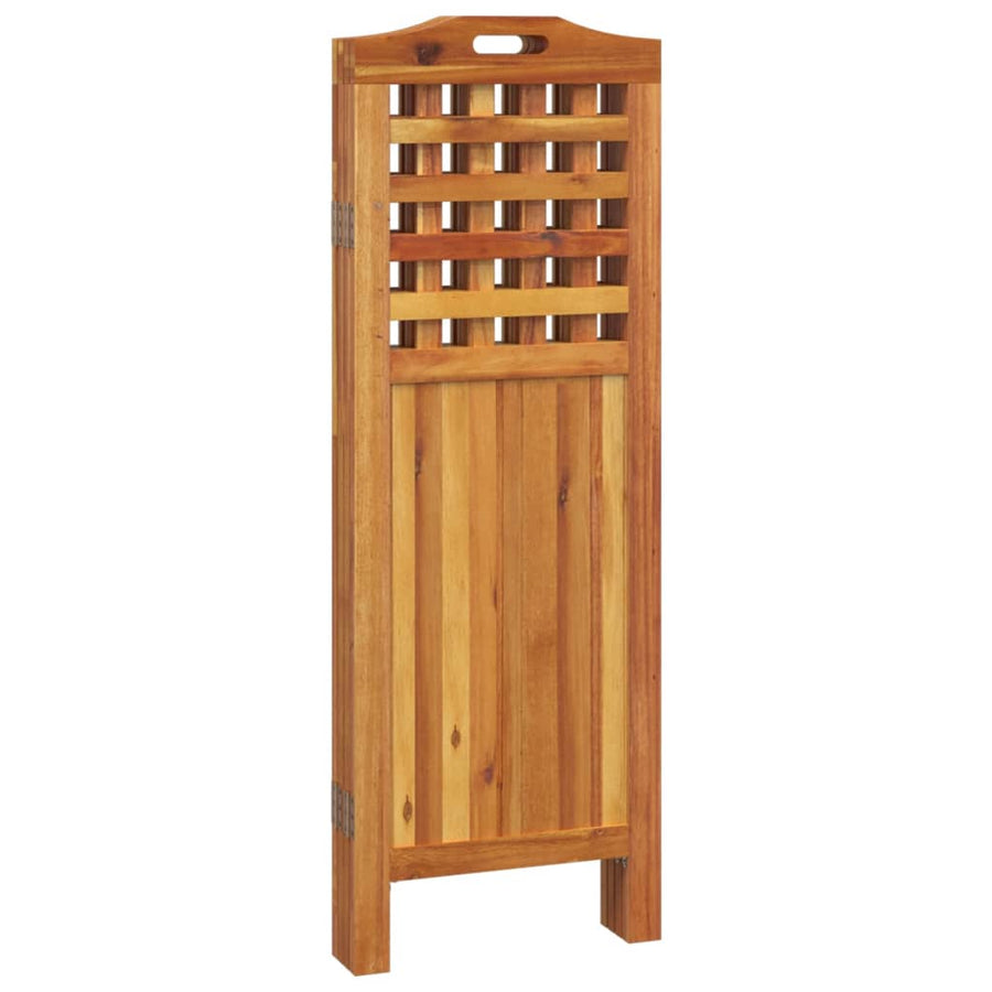 Kamerscherm met 4 panelen 162x2x115 cm massief acaciahout