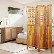 Kamerscherm Met 4 Panelen 162X2X180 Cm Massief Acaciahout