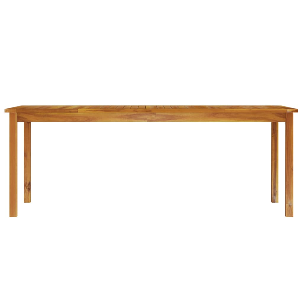 Tuintafel Massief Acaciahout 200 x 100 x 74 cm Bruin