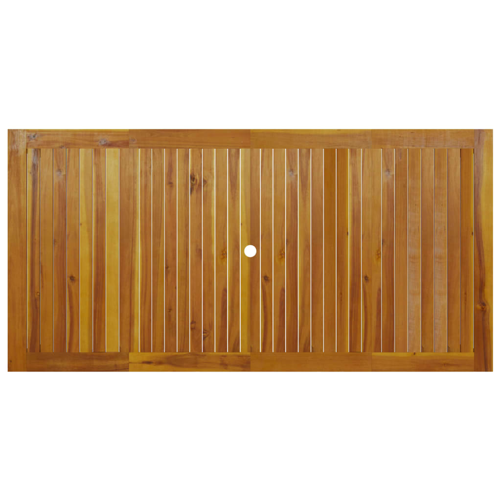 Tuintafel Massief Acaciahout 200 x 100 x 74 cm Bruin
