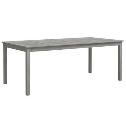 Tuintafel Massief Acaciahout 200 x 100 x 75 cm Grijs