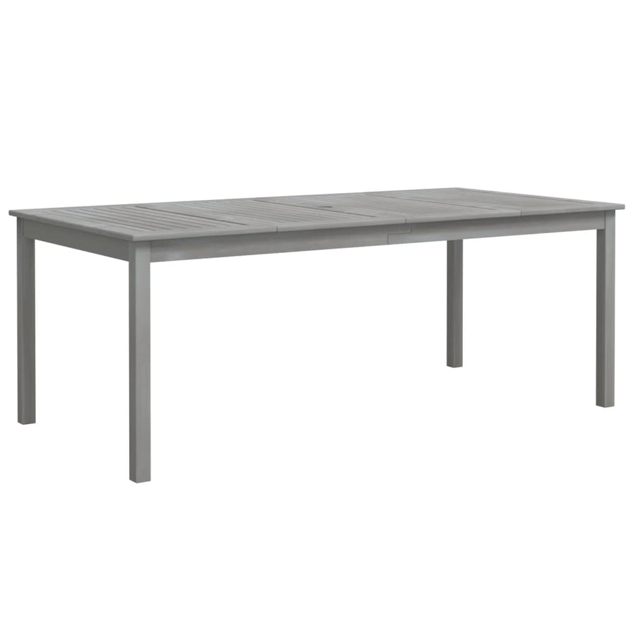 Tuintafel Massief Acaciahout 200 x 100 x 75 cm Grijs