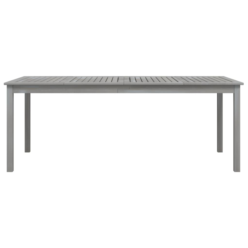 Tuintafel Massief Acaciahout 200 x 100 x 75 cm Grijs