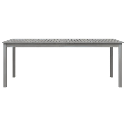 Tuintafel Massief Acaciahout 200 x 100 x 75 cm Grijs