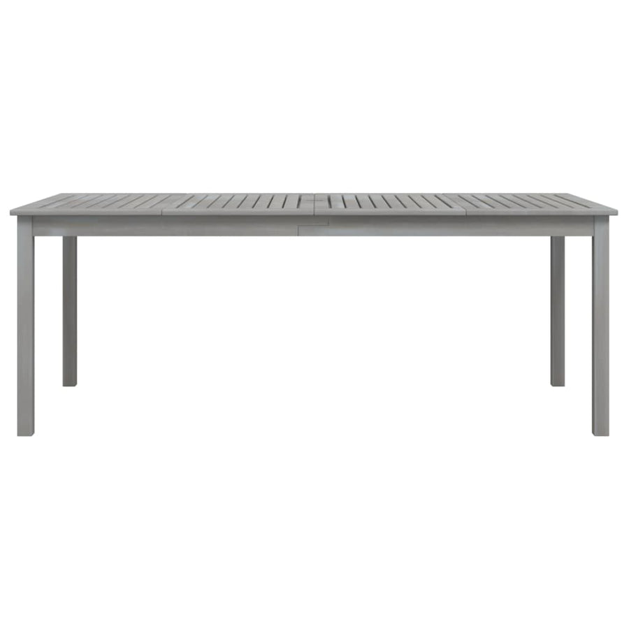 Tuintafel Massief Acaciahout 200 x 100 x 75 cm Grijs