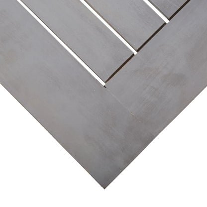 Tuintafel Massief Acaciahout 200 x 100 x 75 cm Grijs
