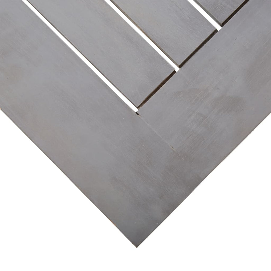 Tuintafel Massief Acaciahout 200 x 100 x 75 cm Grijs