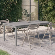 Tuintafel Massief Acaciahout 200 x 100 x 75 cm Grijs