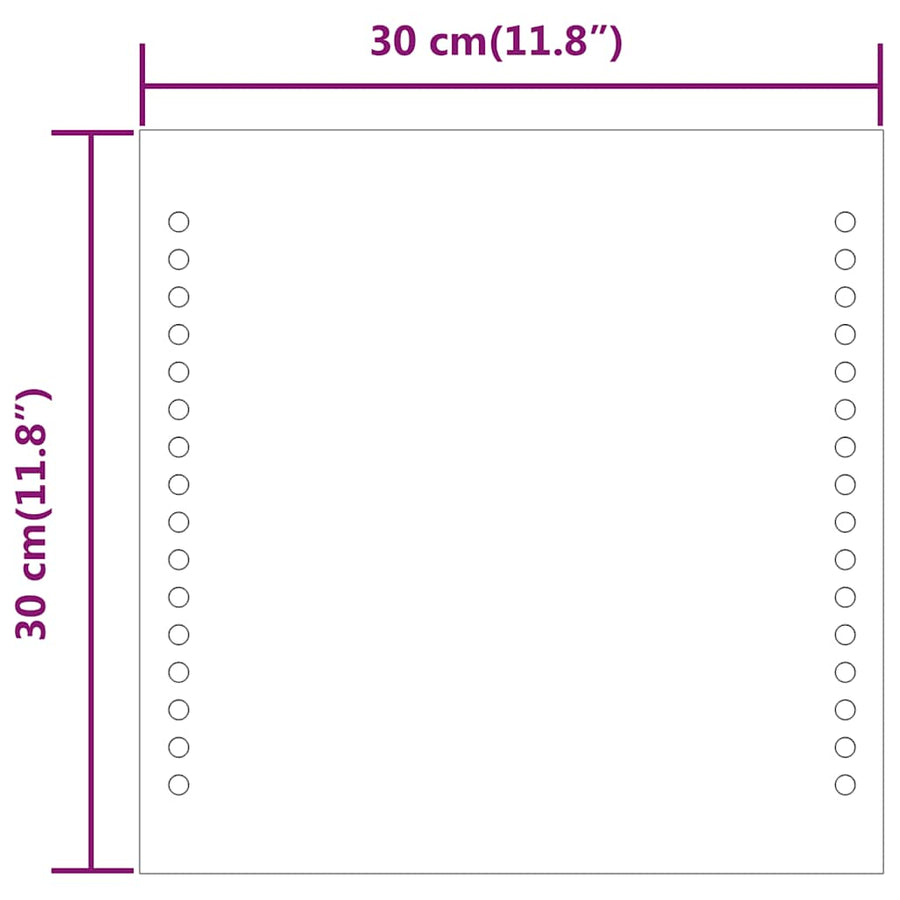Badkamerspiegel Led 30 x 30 cm