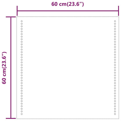 Badkamerspiegel LED 60x60 cm