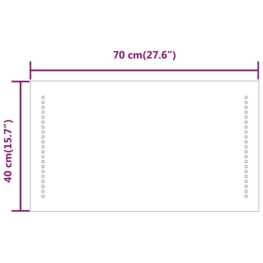 Badkamerspiegel LED 70x40 cm