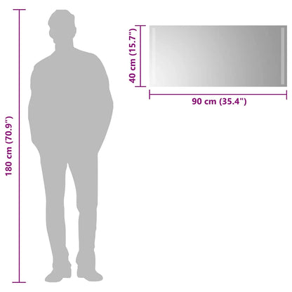 Badkamerspiegel LED 90x40 cm