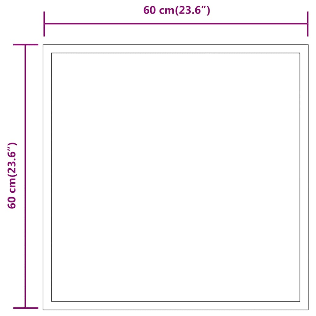 Badkamerspiegel LED 60x60 cm