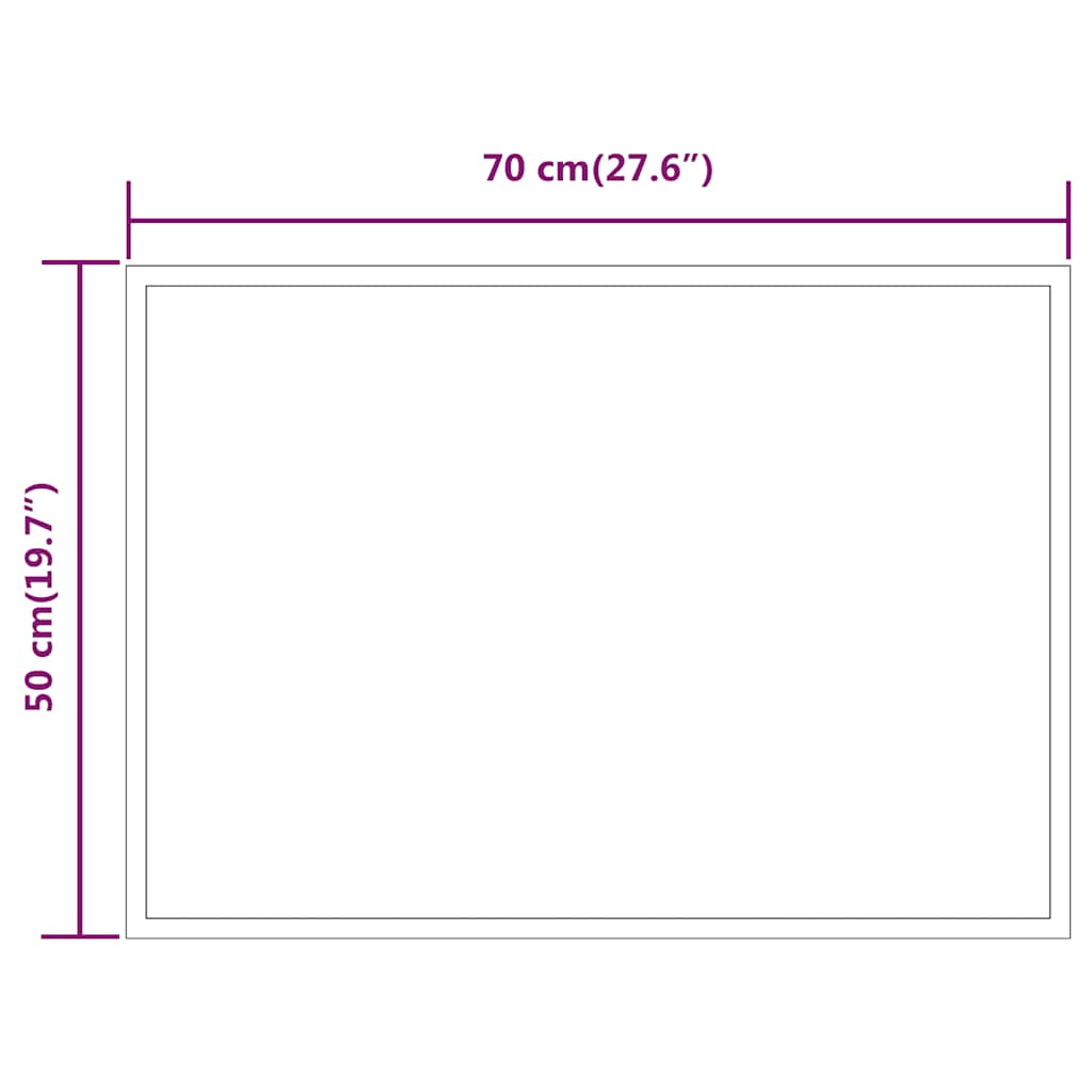 Badkamerspiegel LED 70x50 cm