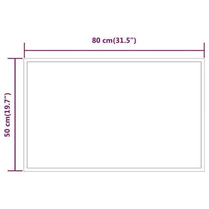 Badkamerspiegel LED 80x50 cm
