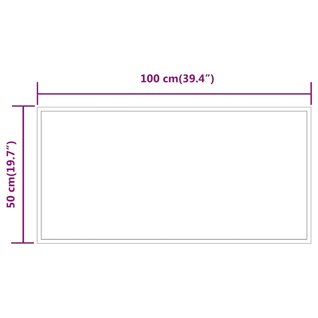 Badkamerspiegel LED 100x50 cm
