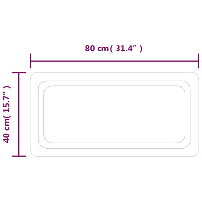 Badkamerspiegel LED 80x40 cm