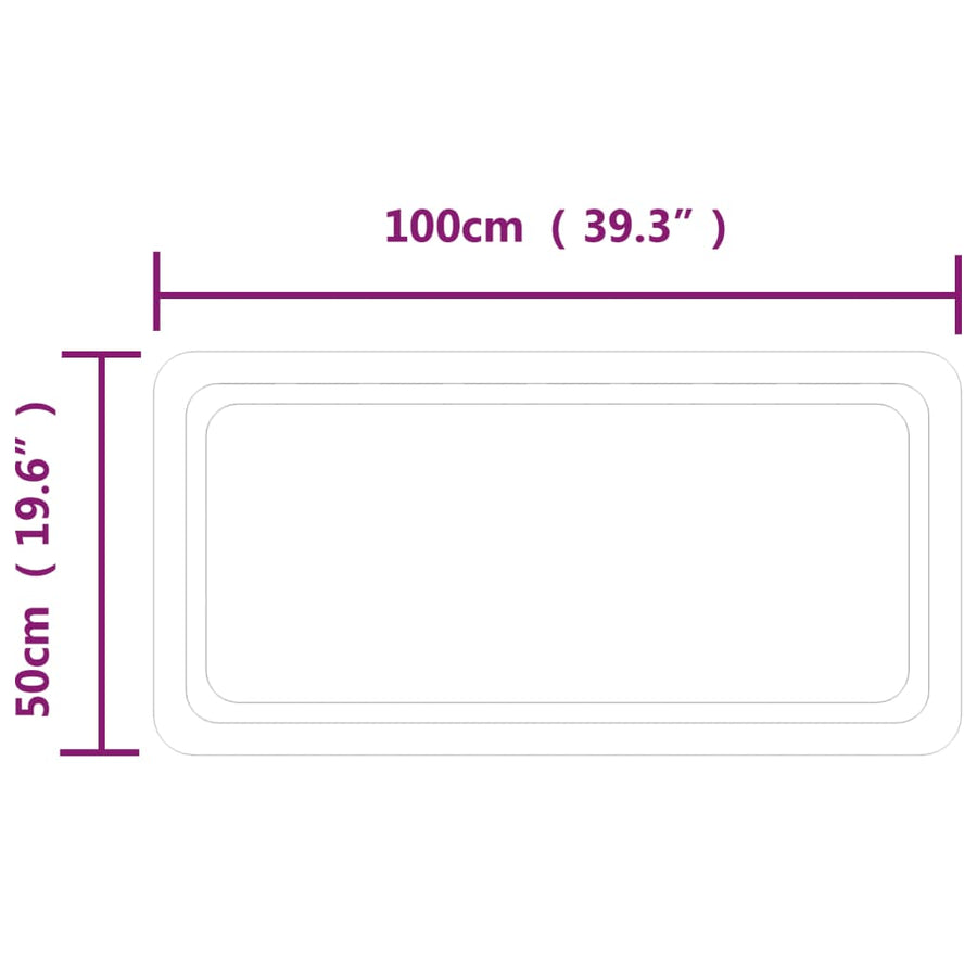 Badkamerspiegel LED 100x50 cm 100 x 50 cm