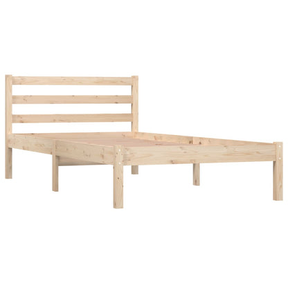 Bedframe Massief Grenenhout Single 90 x 190 cm Naturel