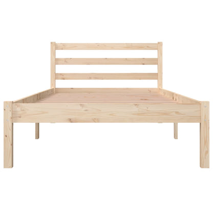 Bedframe Massief Grenenhout Single 90 x 190 cm Naturel