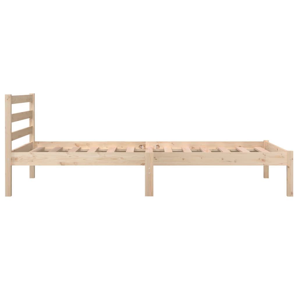 Bedframe Massief Grenenhout Single 90 x 190 cm Naturel