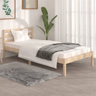 Solid pine wood bed frame 90x190 cm