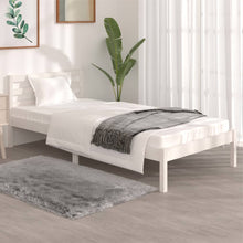 Bedframe Massief Grenenhout 3Ft Single 90 x 190 cm Wit