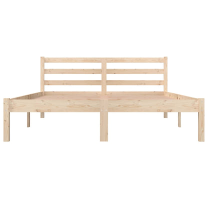 Bedframe Massief Grenenhout 120 x 190 cm Naturel