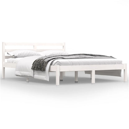 Bedframe Massief Grenenhout 4Ft Small Double 120 x 190 cm Wit