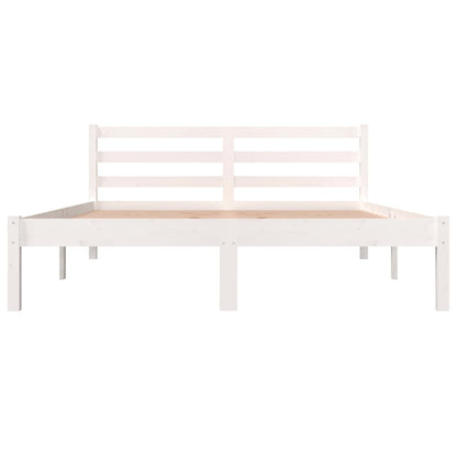 Bedframe Massief Grenenhout 4Ft Small Double 120 x 190 cm Wit