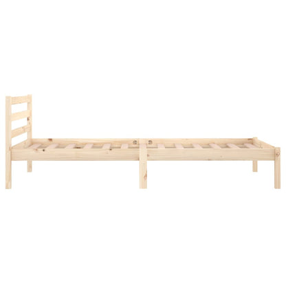 Bedframe Massief Grenenhout 90 x 200 cm Naturel