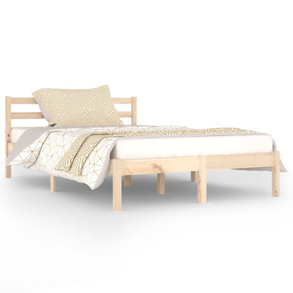 Bedframe Massief Grenenhout 120 x 200 cm Naturel