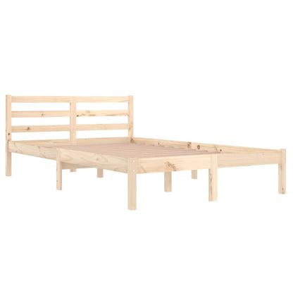 Bedframe Massief Grenenhout 120 x 200 cm Naturel