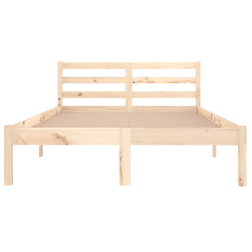 Bedframe Massief Grenenhout 120 x 200 cm Naturel