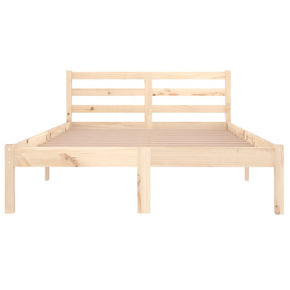 Bedframe Massief Grenenhout 120 x 200 cm Naturel