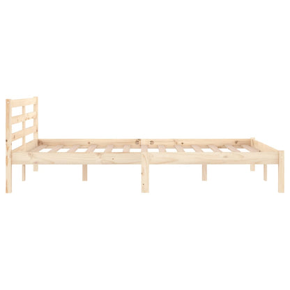 Bedframe Massief Grenenhout 120 x 200 cm Naturel