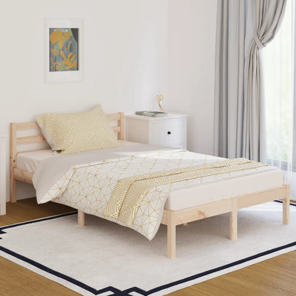 Bedframe Massief Grenenhout 120 x 200 cm Naturel