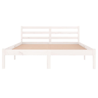 Bedframe Massief Grenenhout 140 x 200 cm Wit