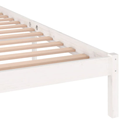 Bedframe Massief Grenenhout 140 x 200 cm Wit