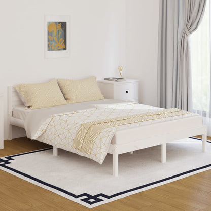 Bedframe Massief Grenenhout 140 x 200 cm Wit