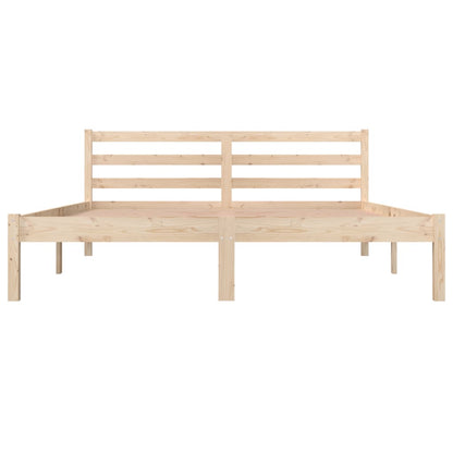 Bedframe Massief Grenenhout King Size 150 x 200 cm Naturel