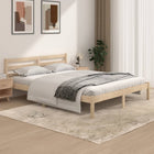 Solid Pine Wood Bed Frame 150x200 cm